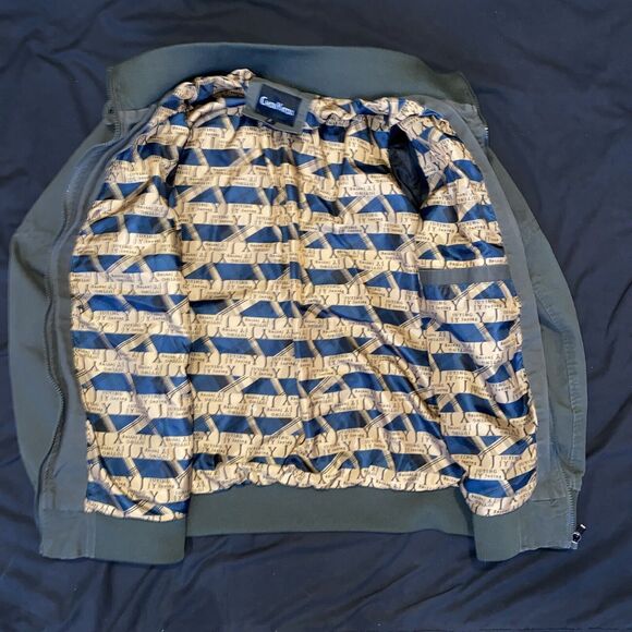 Chouyatou Jacket Men's Green Casual Long Sleeve Full Zip Adult Large - Picture 2 of 4